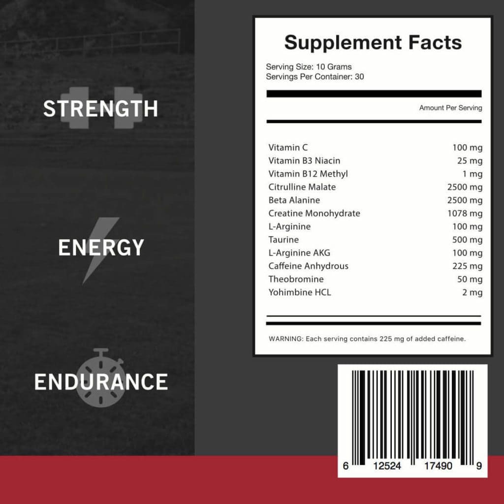 twitch faster supplement facts