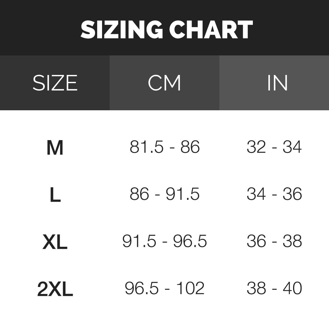 Trimming Shorts Size Chart