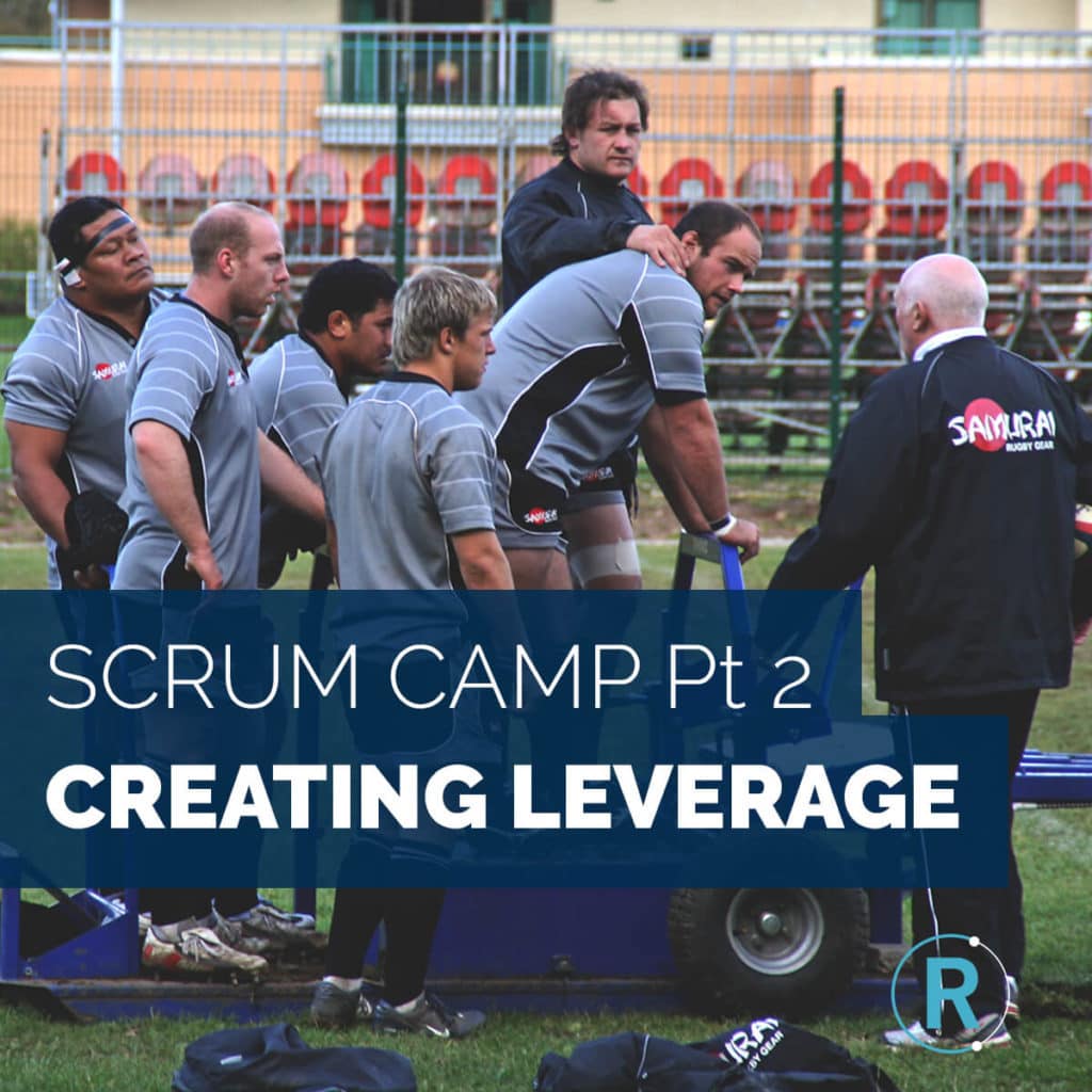 creating leverage in a rugby scrum