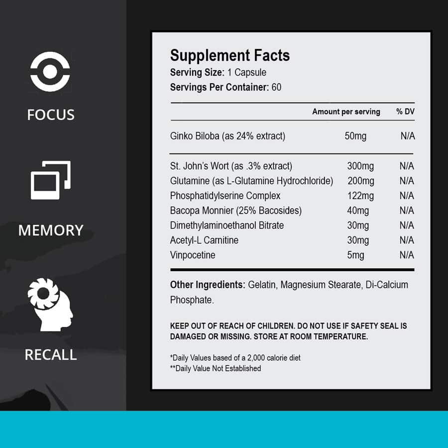 80 brain supplement facts