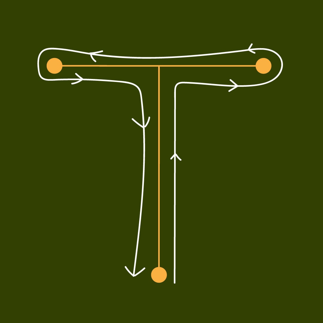 t-grid sprint for touch rugby fitness training